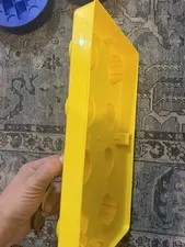 LEGO Yellow 8-Stud Storage Brick Tray/Container, Plastic Brick Design