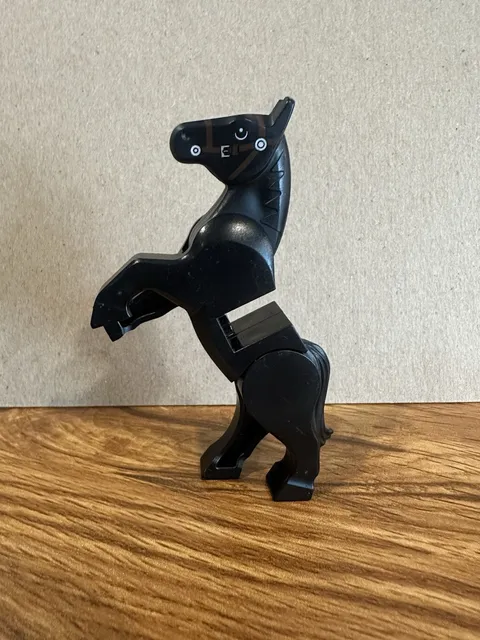 Lego Black Horse With Movable Legs Figure