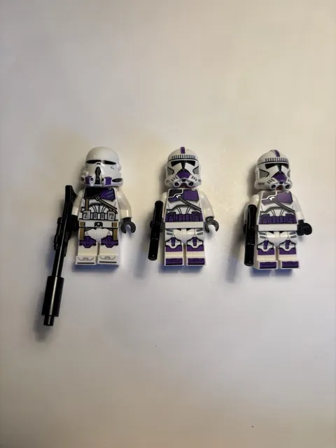 LEGO Star Wars 187th Legion Clone Trooper Minifigures Lot of 3 from Set 75342