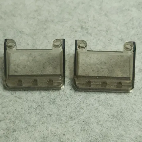 LEGO 57783 Windscreen 3 x 4 x 1 1/3 Large Glass Surface Trans Brown x2 Genuine