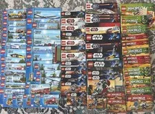 Lego Lot Of 79 Instruction Manuals Star Wars, Ninjago, Lego City