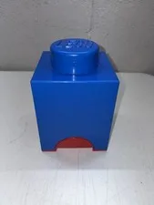 Lego Storage Brick Block Blue & Red