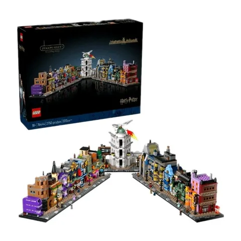 LEGO Harry Potter: Diagon Alley Wizarding Shops (76444) 2750 Pcs 12 Microfigures
