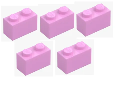 LEGO 5x Brick 1x2 Light Purple Pink 3004 4517993 Building Block New Basic Building Block