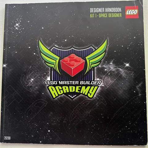 Lego Master Builder Academy Designer Handbook Kit 1 Space Designer BOOK ONLY
