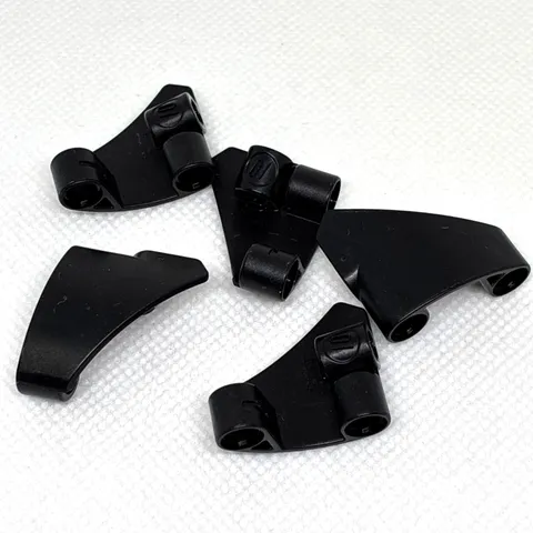 LEGO Parts - Black Technic Panel Curved 10 3 x 3 Tapered Right - No 2403 - QTY 5