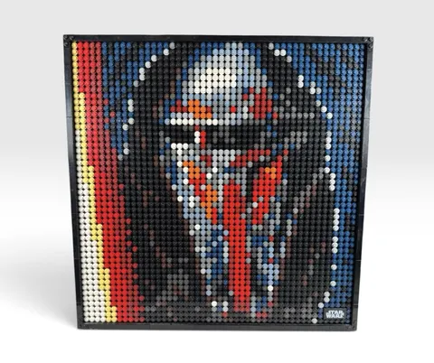 Lego Star Wars Darth Revan The Sith 31200 Set Mosaic Art Customized Build