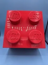 LEGO 4003 Copenhagen Storage Box RED 4 Knob Stackable 10x10”