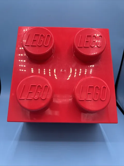 LEGO 4003 Copenhagen Storage Box RED 4 Knob Stackable 10x10”
