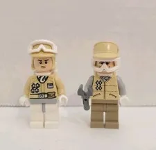 2 Hoth Rebel Trooper Lot  Officer 8083 Star Wars LEGO® Minifigure Mini Figure