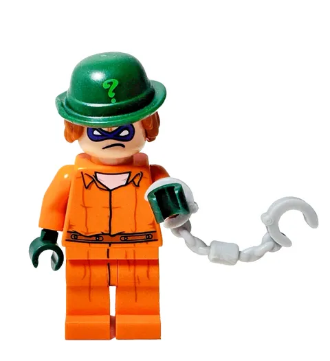 The LEGO Batman Movie The Riddler Orange Prison Jumpsuit Minifigure sh0344 70912