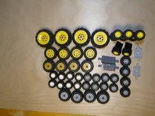 LEGO Yellow 40.2x28 30.4x14 24x12 Technic Balloon Tires Gold Gray White Lot