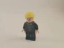 Lego Harry Potter Draco Malfoy Minifigure Slytherin Sweater Black Robe