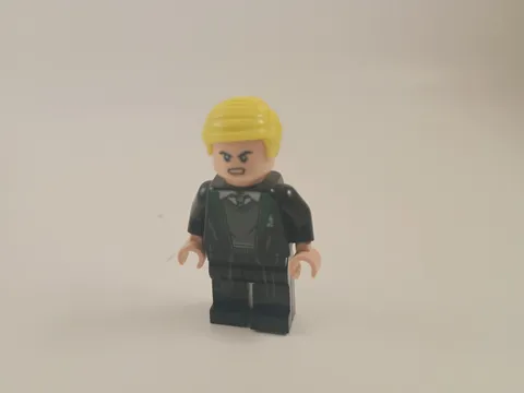 Lego Harry Potter Draco Malfoy Minifigure Slytherin Sweater Black Robe