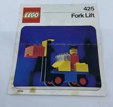 Vintage  LEGO Instruction Manual Booklet - 425 Fork Lift