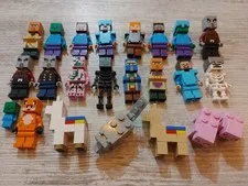 Lego Minecraft 23 figs lot animal Steve Alex Zombie Villager baby USAnoCUSTOMfee