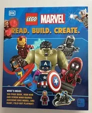 LEGO MARVEL DK "Read Build Create" visual dictionary COMPLETE - RARE- NEW