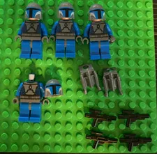 LEGO Star Wars sw0296 Mandalorian Death Watch Warrior Minifigures PACK w/ GUNS