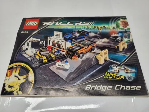 lego 8135 racers bridge chase instruction book only / me3629 r4 t81