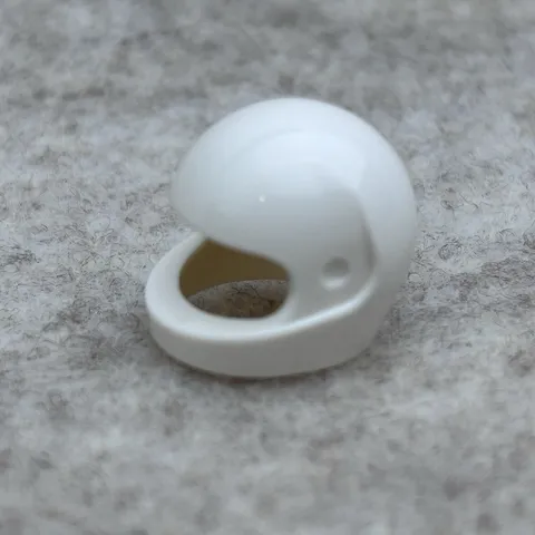 LEGO 2446 White Minifigure, Headgear Helmet Motorcycle (Standard)