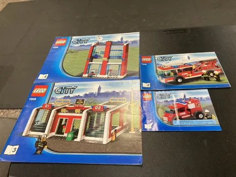 LEGO City 7208 (1, 2, 3, 4) All Fire INSTRUCTIONS Manuals ONLY Lot 03