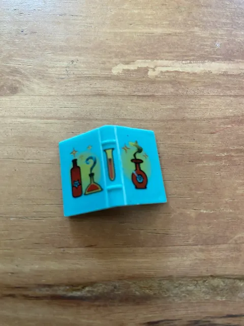 LEGO HARRY POTTER - Light Turquoise Book 2 x 3 with Red Bottles Pattern