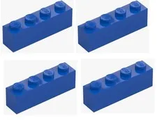 LEGO ® 4x brick 1x4 blue bright blue 3010 301023 building block spare part brick New