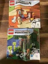 LEGO Minecraft Bulk Lot The Desert Outpost/panda nursery, 21167 21158 w/ Manuals