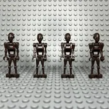 Lego Commando Droid Dark Brown Star Wars Minifigure lot of 4