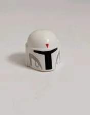 White Boba Fett HELMET Star Wars LEGO