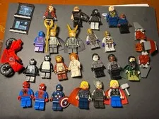 LEGO Marvel Superhero Minifigure Lot Includes Avengers Loki Guardians And More