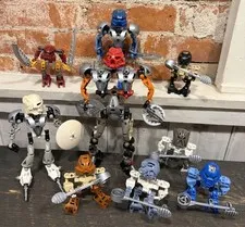 LEGO Bionicle Lot 11 Toa Mata Bohrok Akamai Nuva Figures Masks Kanohi  2001-2003