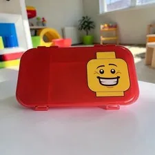 LEGO MiniFigure Red Storage Case 11x6 Organizer for LEGO Fans Great Storage