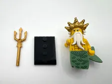 LEGO Collectible minifig series 7 Ocean King stand CMF col101 trident