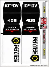 LEGO STICKER SHEET 70815 SUPER SECRET POLICE DROPSHIP New of set