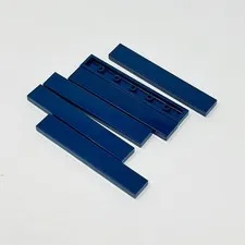 6636 LEGO Parts Tile 1x6 (Earth) DARK BLUE (6)