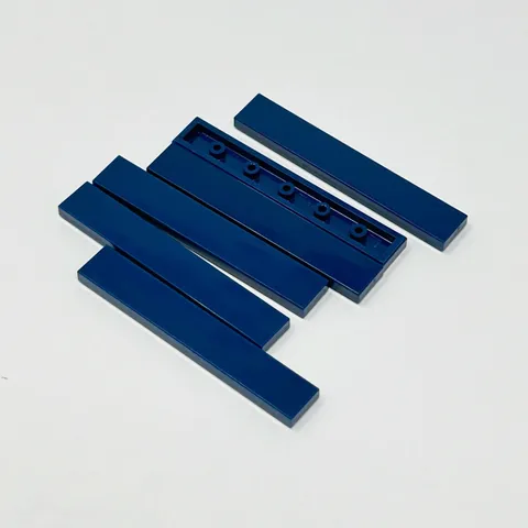 6636 LEGO Parts Tile 1x6 (Earth) DARK BLUE (6)