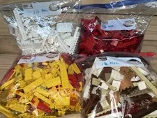 Lego Lot Of 6 Lbs Misc Small Pieces As Is Yellow White Tan Brown Red Mixed Lot