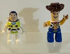 LEGO Duplo Toy Story Disney Woody & Buzz Lightyear Minifigures Incomplete 