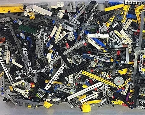 Lot Of Lego 2 Pound Bulk Technic Random Parts Gears Beams 2 Lbs Toys