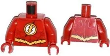 LEGO® Part 973pb1653c01 - Torso Super Hero Costume Yellow Lightning Bolt - Flash