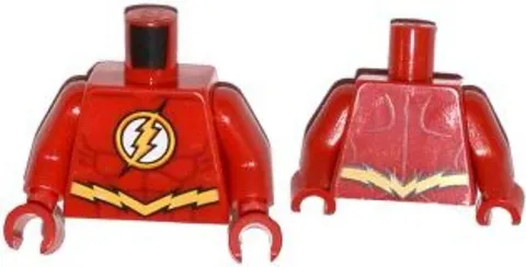 LEGO® Part 973pb1653c01 - Torso Super Hero Costume Yellow Lightning Bolt - Flash