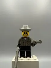 Vintage Retired Lego Mini Figure: Sheriff (Wild Wyatt West / Duke) ww021