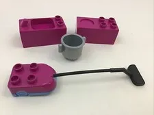 Lego Duplo 4966 Replacement Pieces Vacuum Sink Stove Pot Lot Of 4pcs RARE HTF