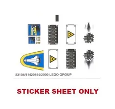 LEGO 3059 - Mars Mission - Master Builders (Masterbuilders) - STICKER SHEET