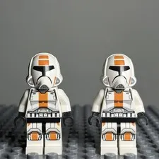 X2 LEGO Star Wars Old Republic Trooper Minifigure Lot sw0440 sw0444 75001 - 3C