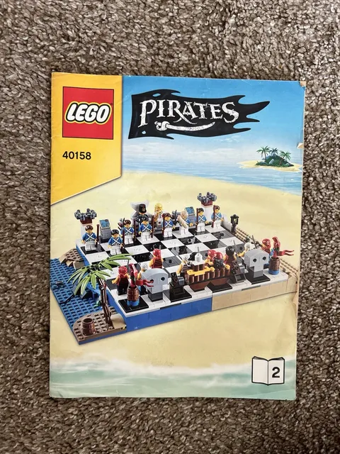LEGO Pirates Chess Set 40158 Instruction Manual Booklet 2 ONLY