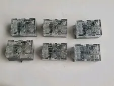 LEGO Light Brick 2x3 Orange LED Lot Of 6 Tested Working 