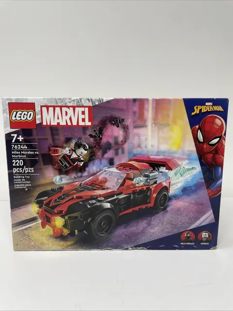 New! LEGO Marvel 76244 Miles Morales vs. Morbius Set Super Heroes Car