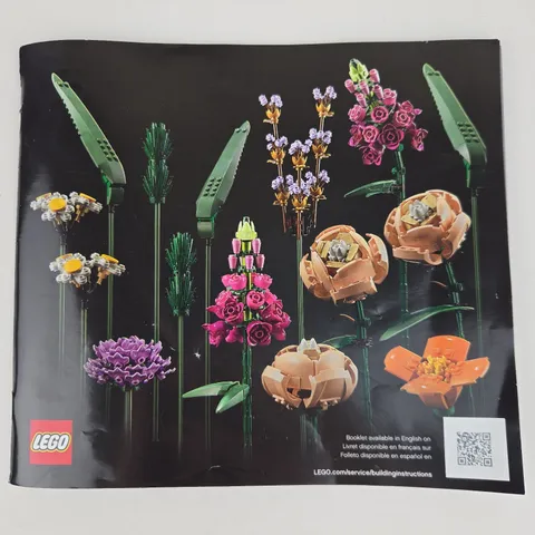 Lego Instructions Manual Booklet Only Flower Bouquet 10280